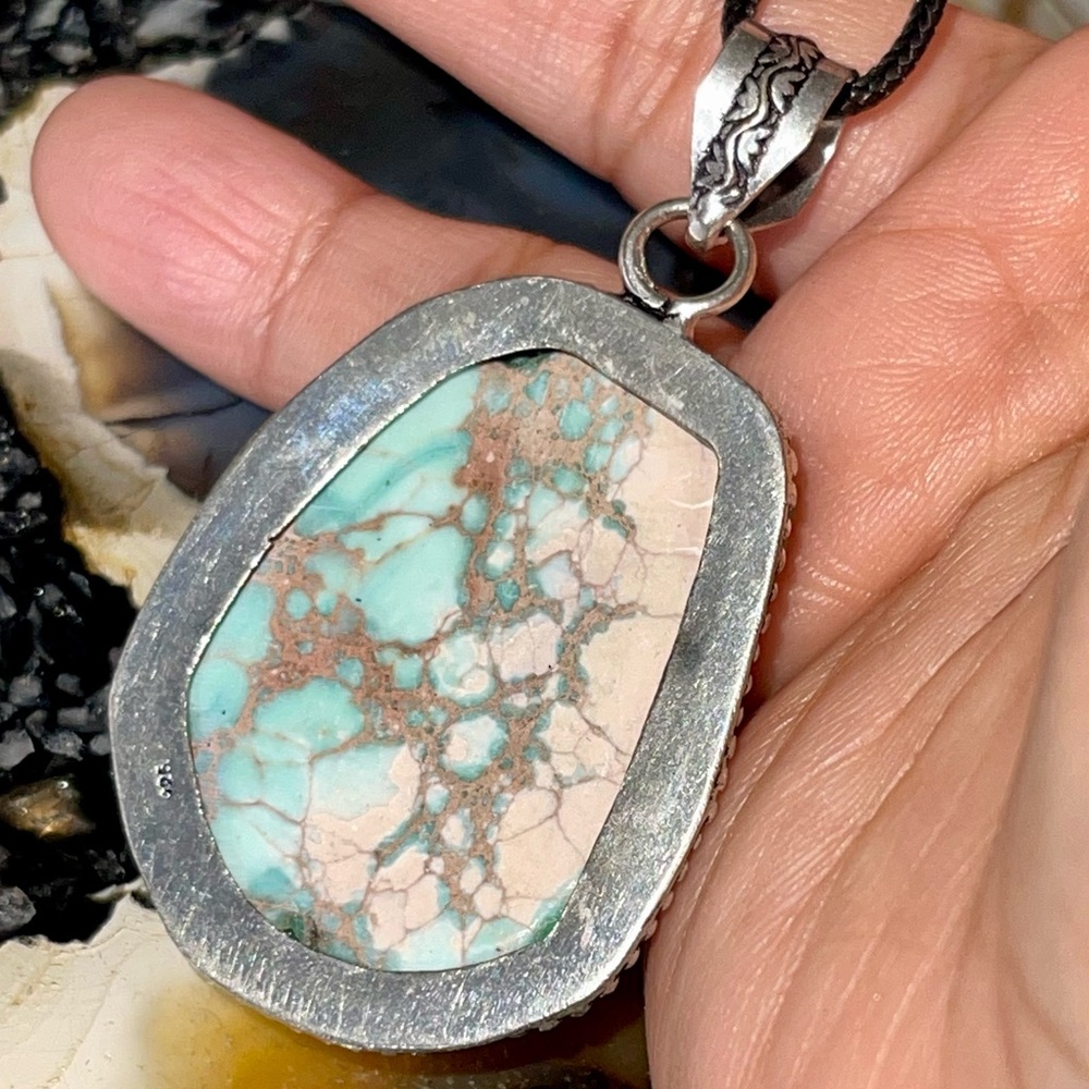 Sea Sediment Jasper Pendant 2 1/4” - Picture 13 of 14